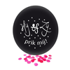 Hij of Zij, prik mij! confetti ballon (Ø61cm) - Roze